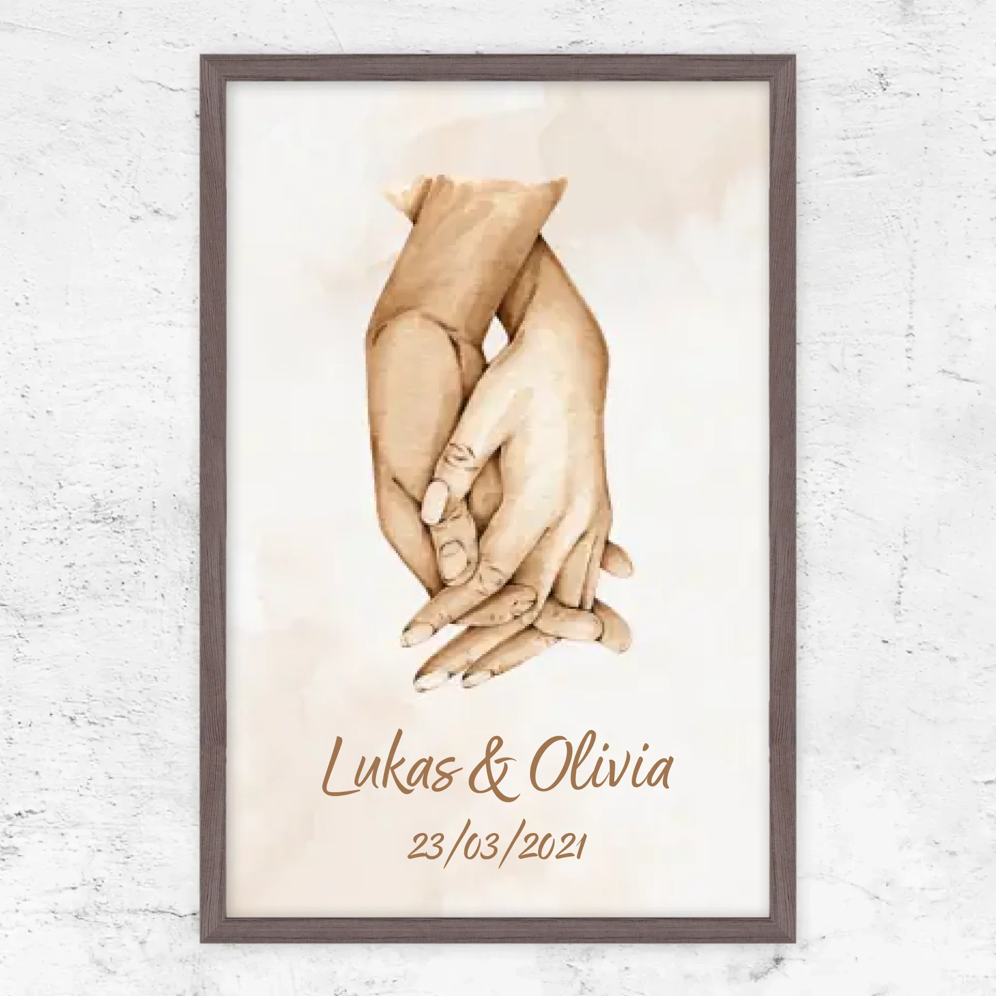 Poster personnalisé “Main dans la main” - Image 10