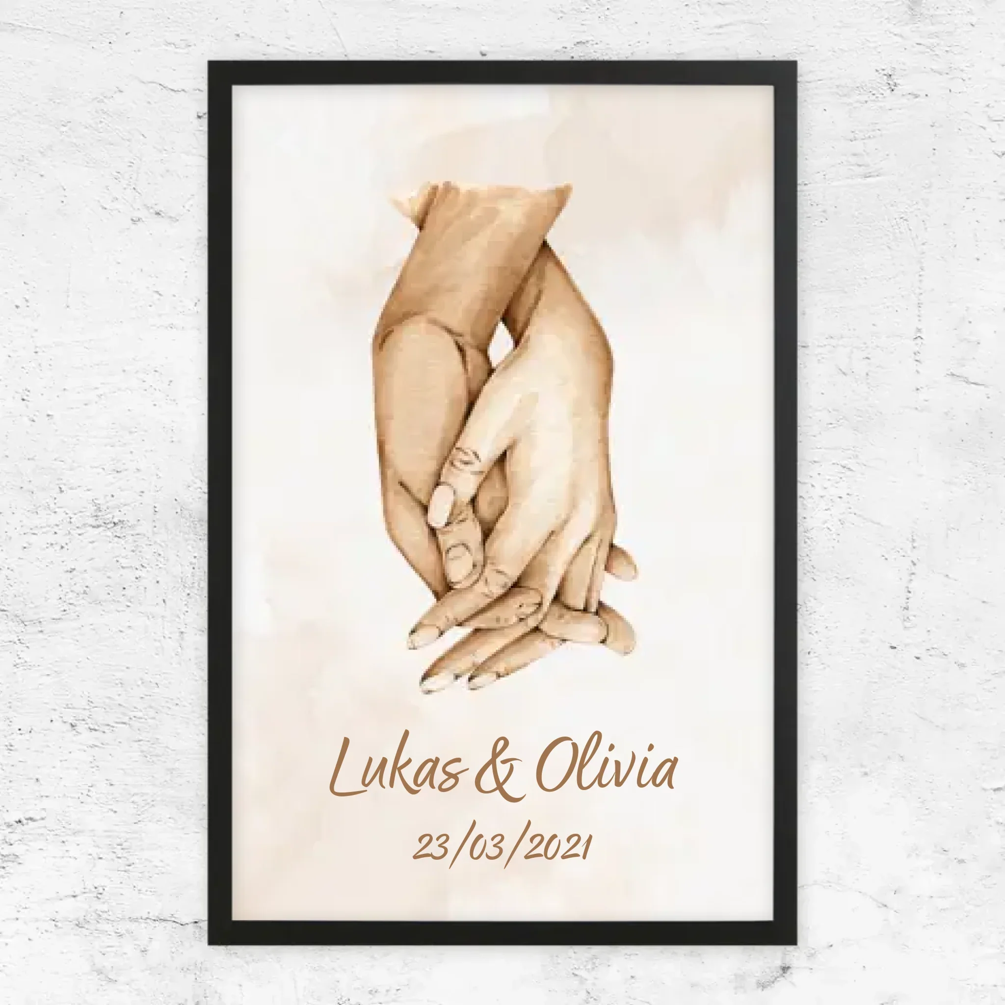Poster personnalisé “Main dans la main” - Image 7