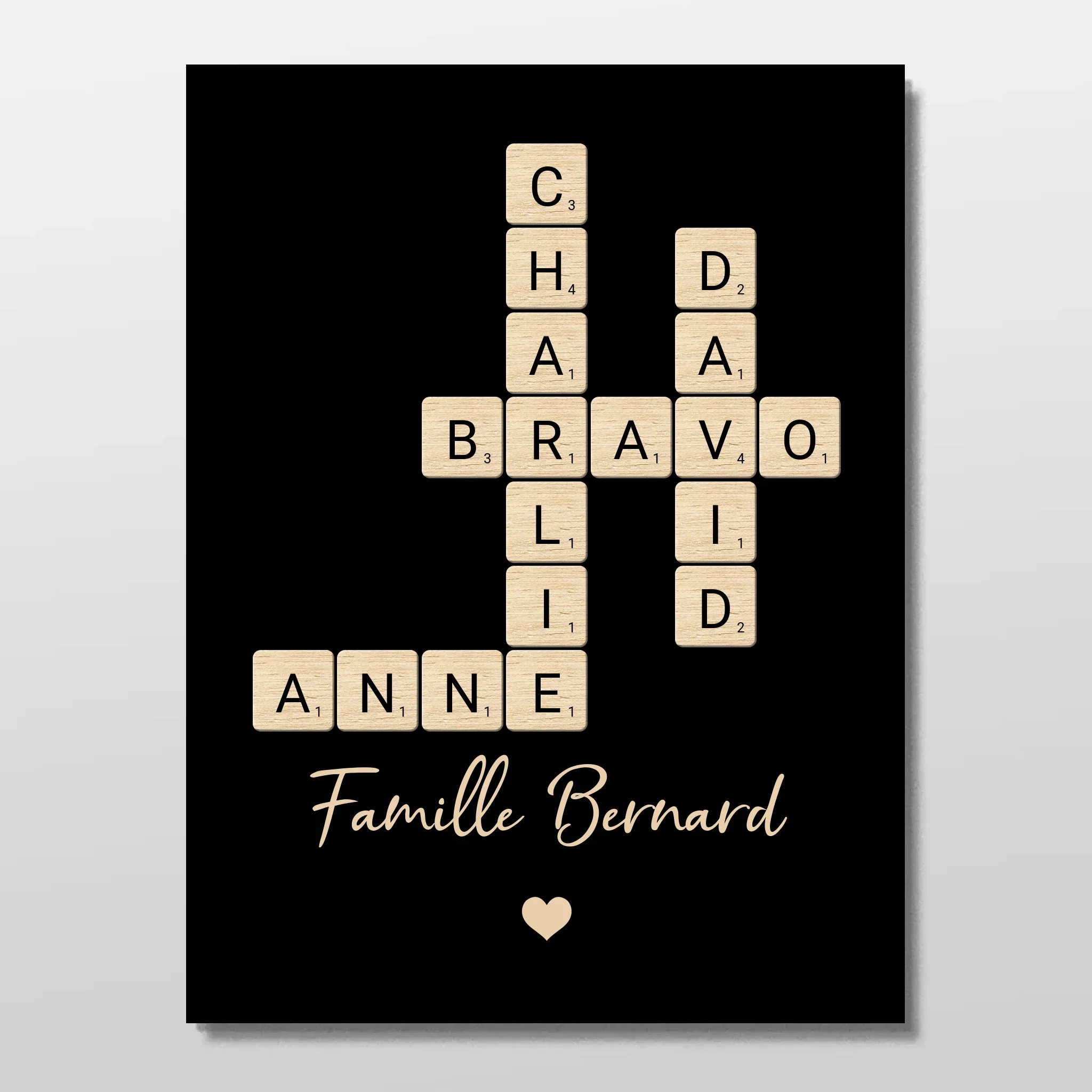 Poster personnalisé “Mots croisés en famille” - Image 3
