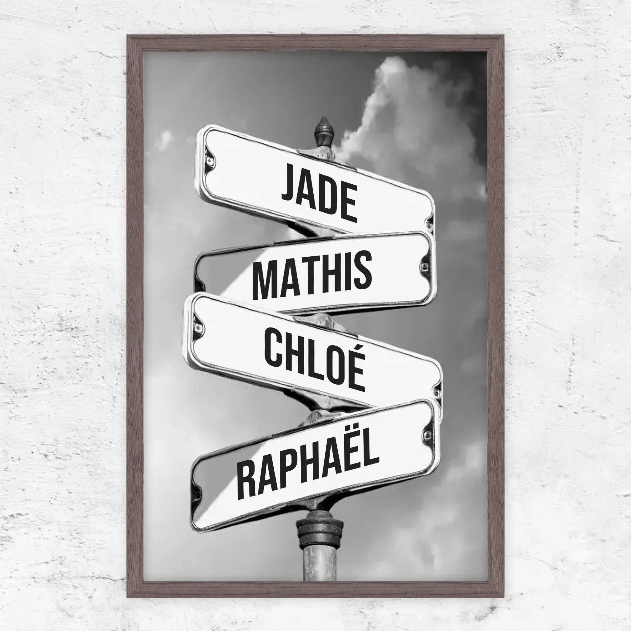 Poster personnalisé "Panneau de signalisation vintage pour les familles" - Image 10