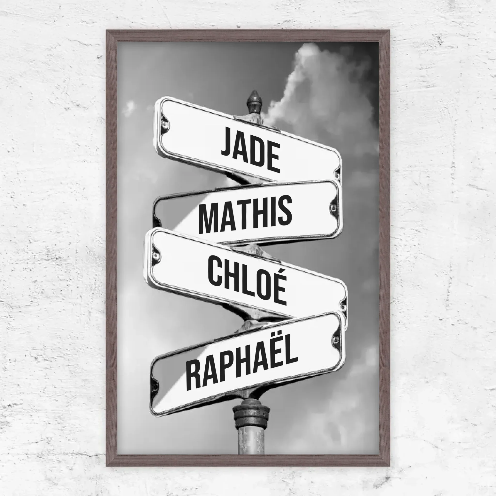 Poster personnalisé "Panneau de signalisation vintage pour les familles" - Image 12