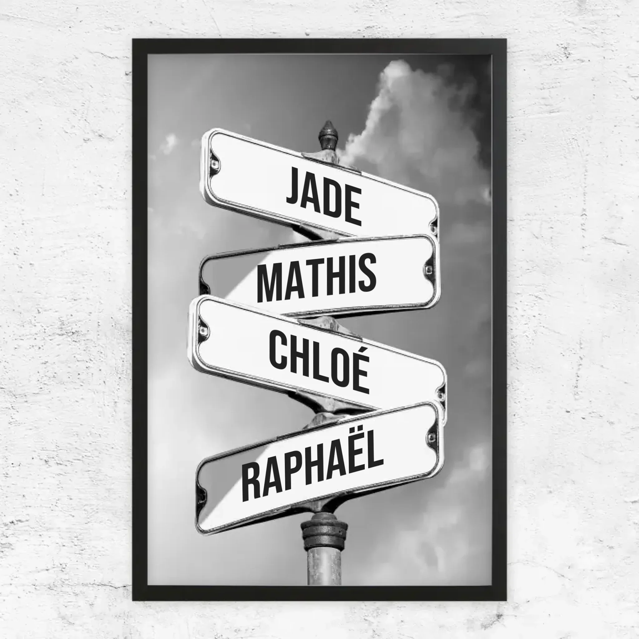 Poster personnalisé "Panneau de signalisation vintage pour les familles" - Image 7