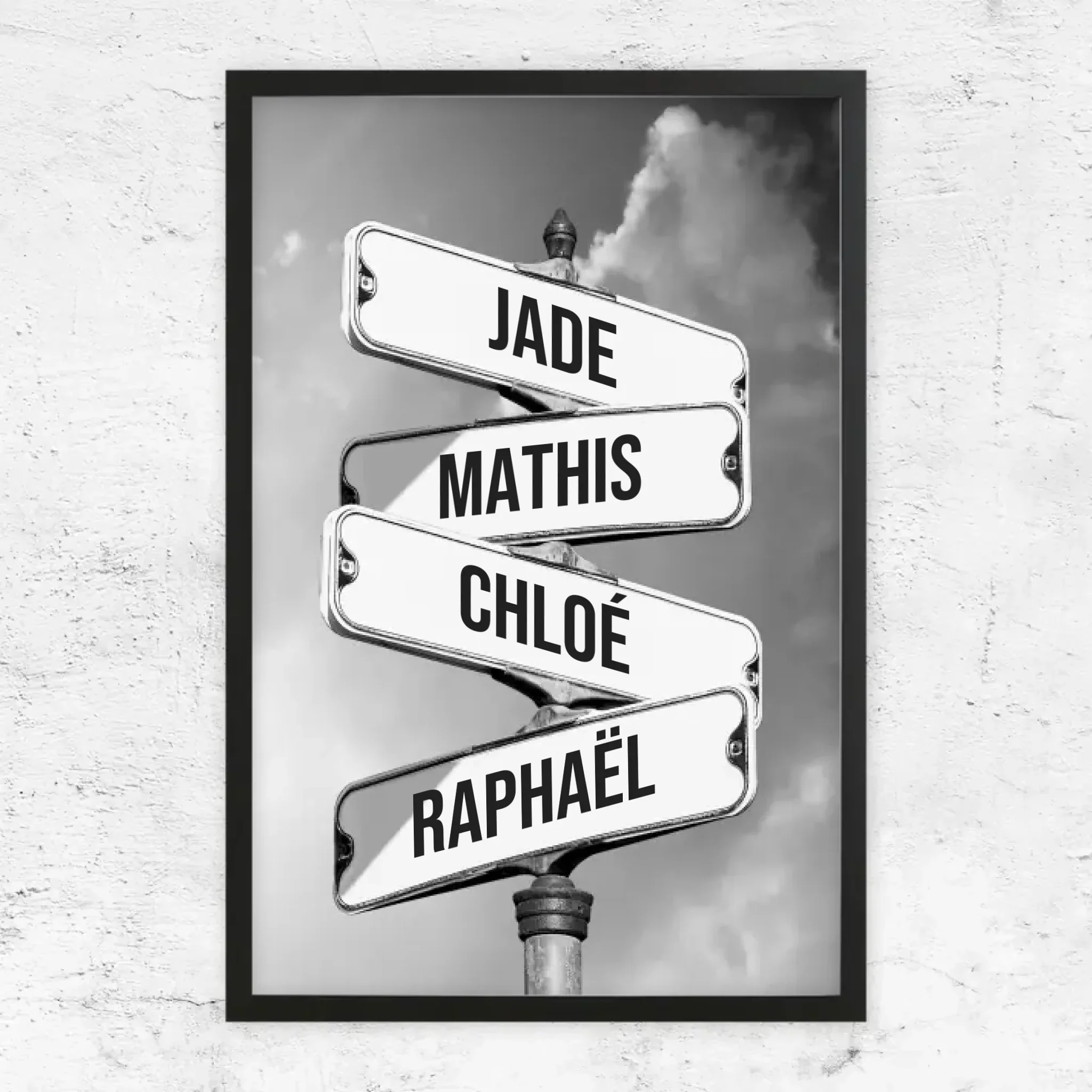 Poster personnalisé "Panneau de signalisation vintage pour les familles" - Image 8