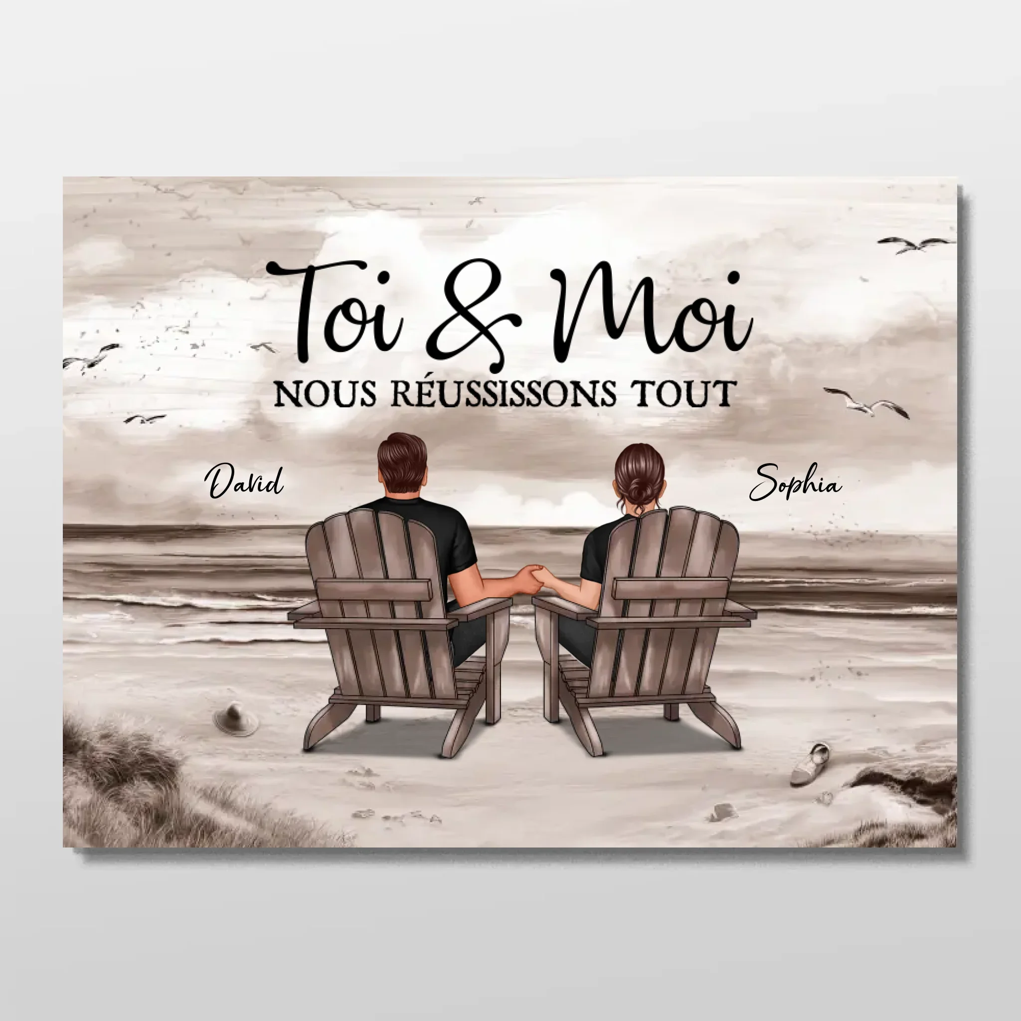 Poster personnalisé “Toi et moi, on peut tout faire” - Image 3