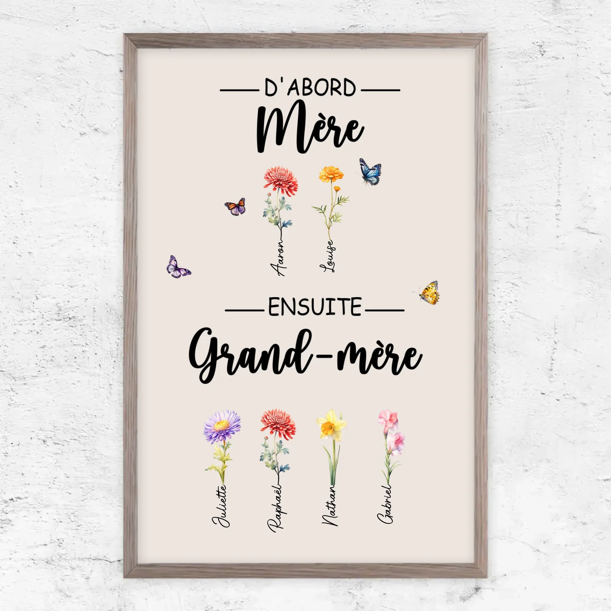Poster personnalisé "D'abord maman, ensuite grand-mère" - Image 11