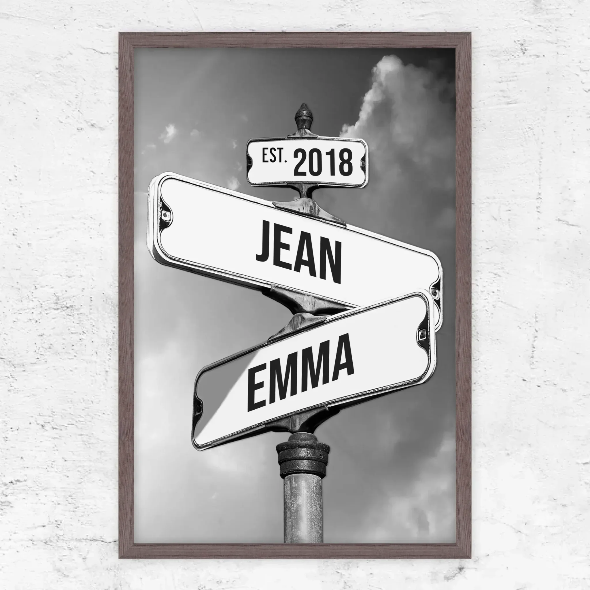 Poster personnalisé "Panneau de signalisation vintage pour couples" - Image 10
