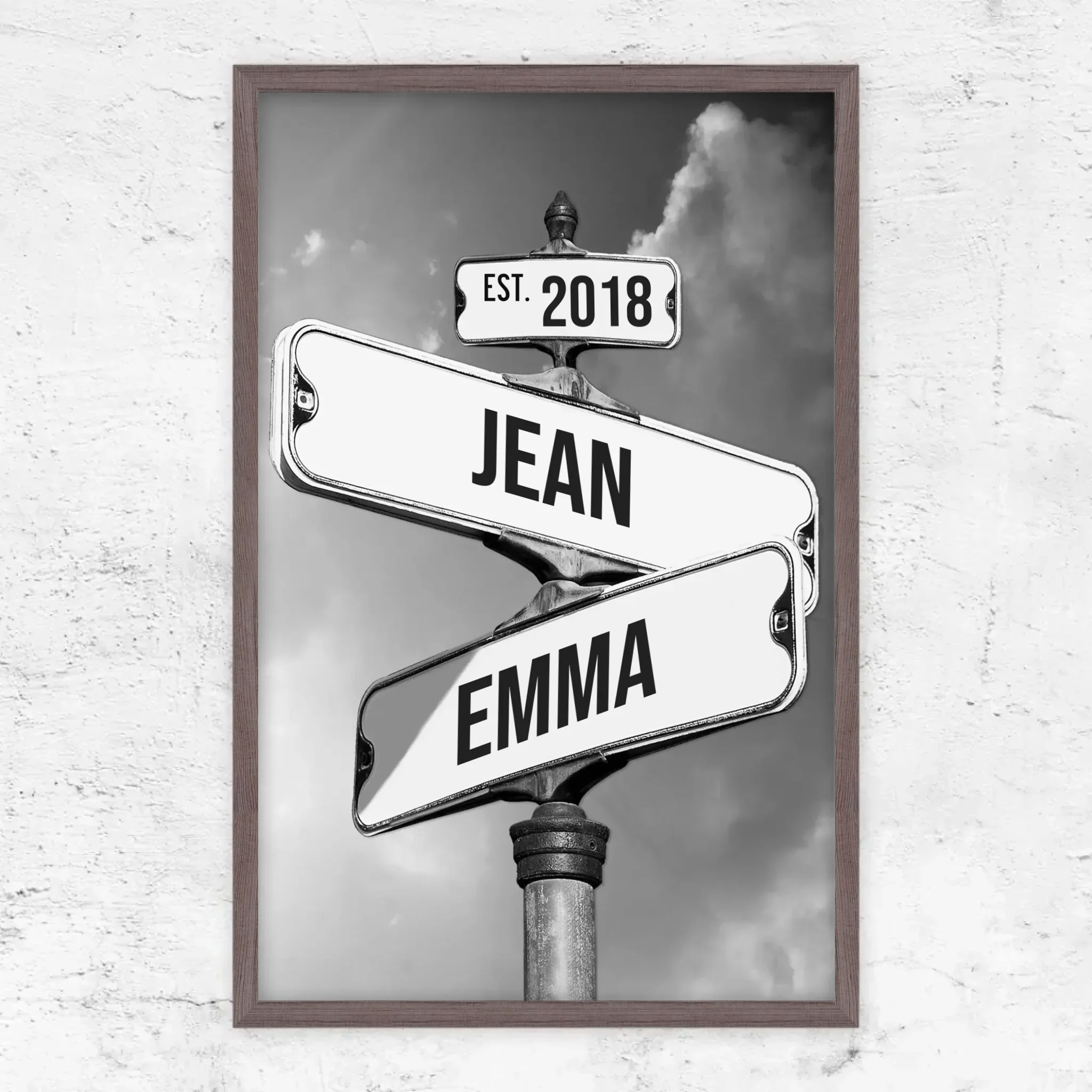 Poster personnalisé "Panneau de signalisation vintage pour couples" - Image 12