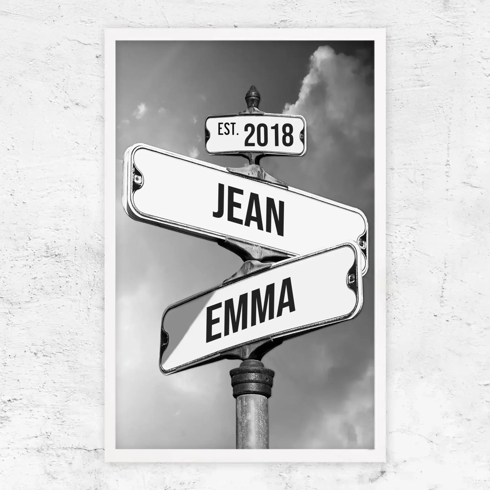 Poster personnalisé "Panneau de signalisation vintage pour couples" - Image 13