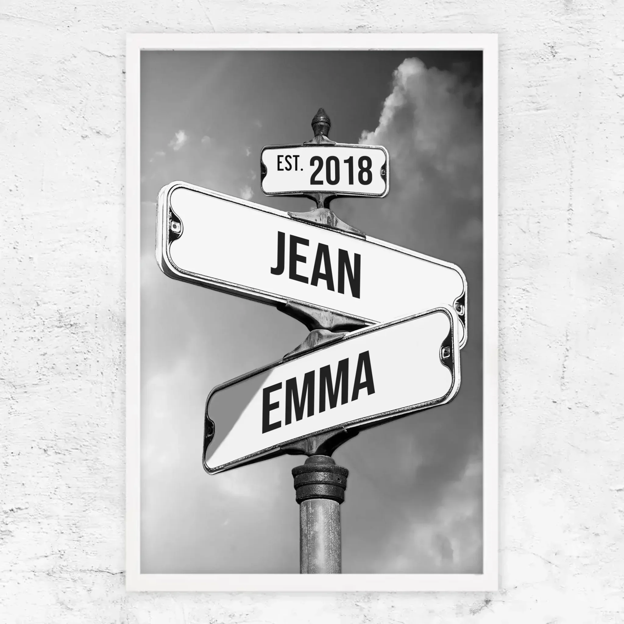 Poster personnalisé "Panneau de signalisation vintage pour couples" - Image 15