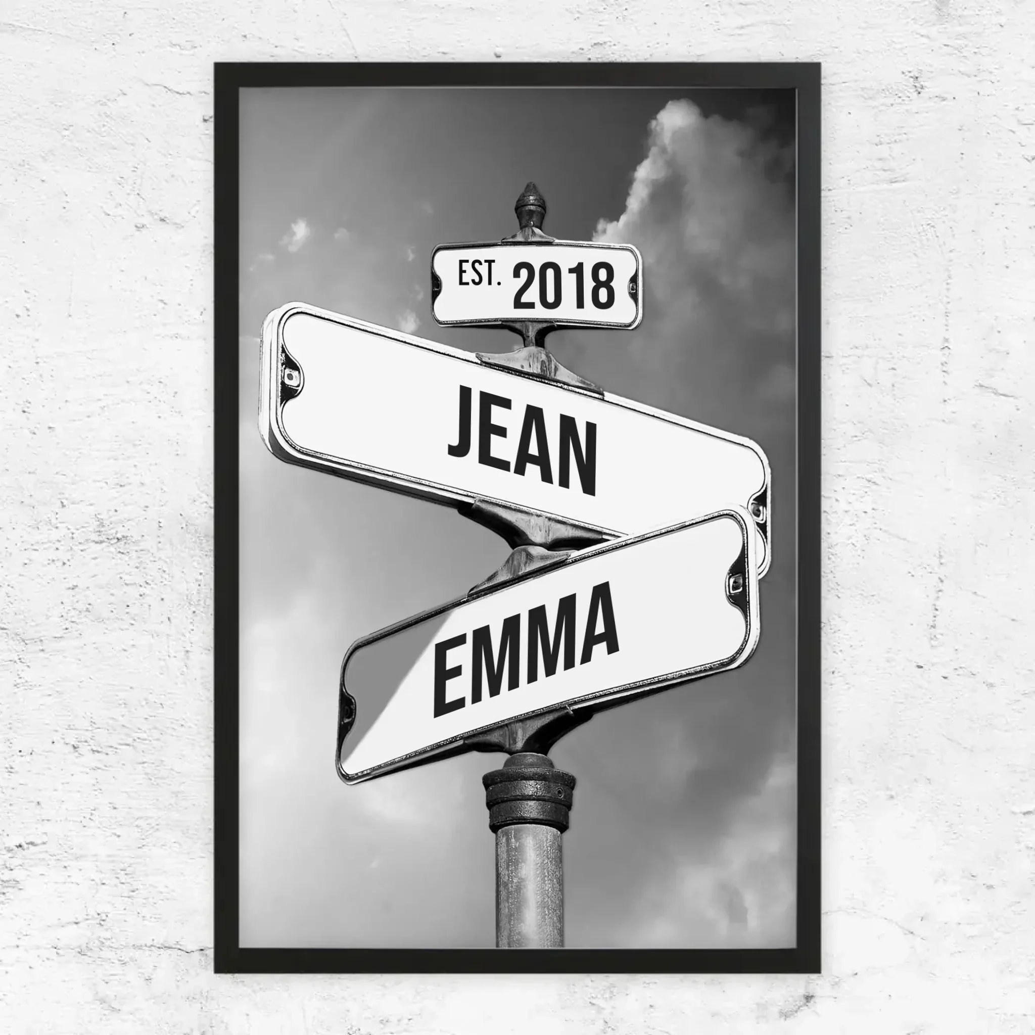 Poster personnalisé "Panneau de signalisation vintage pour couples" - Image 6