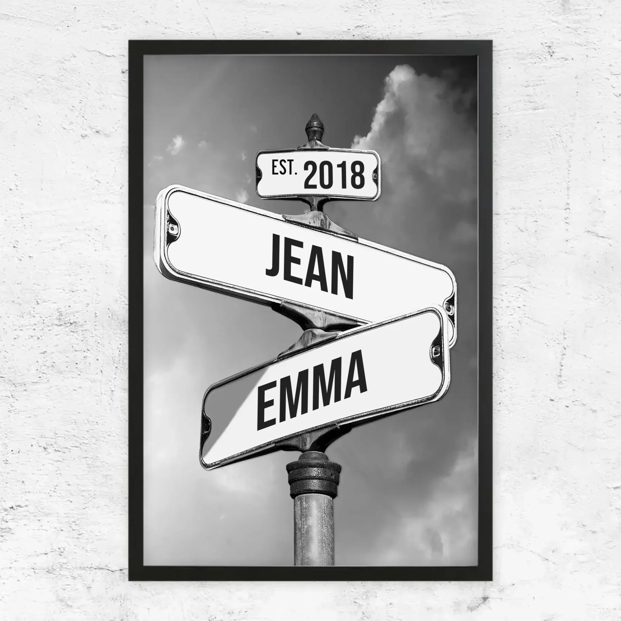 Poster personnalisé "Panneau de signalisation vintage pour couples" - Image 8