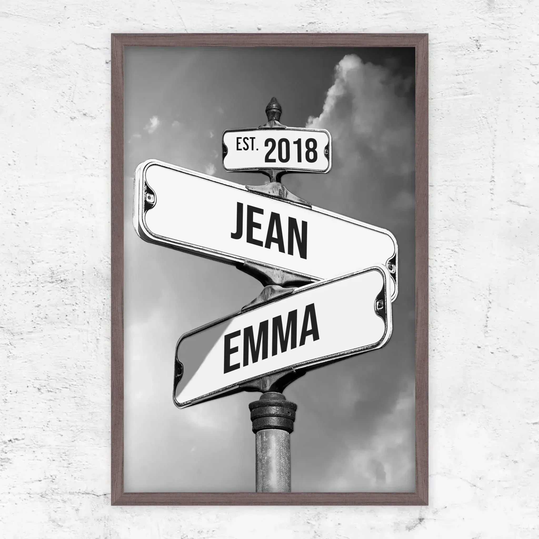 Poster personnalisé "Panneau de signalisation vintage pour couples" - Image 9