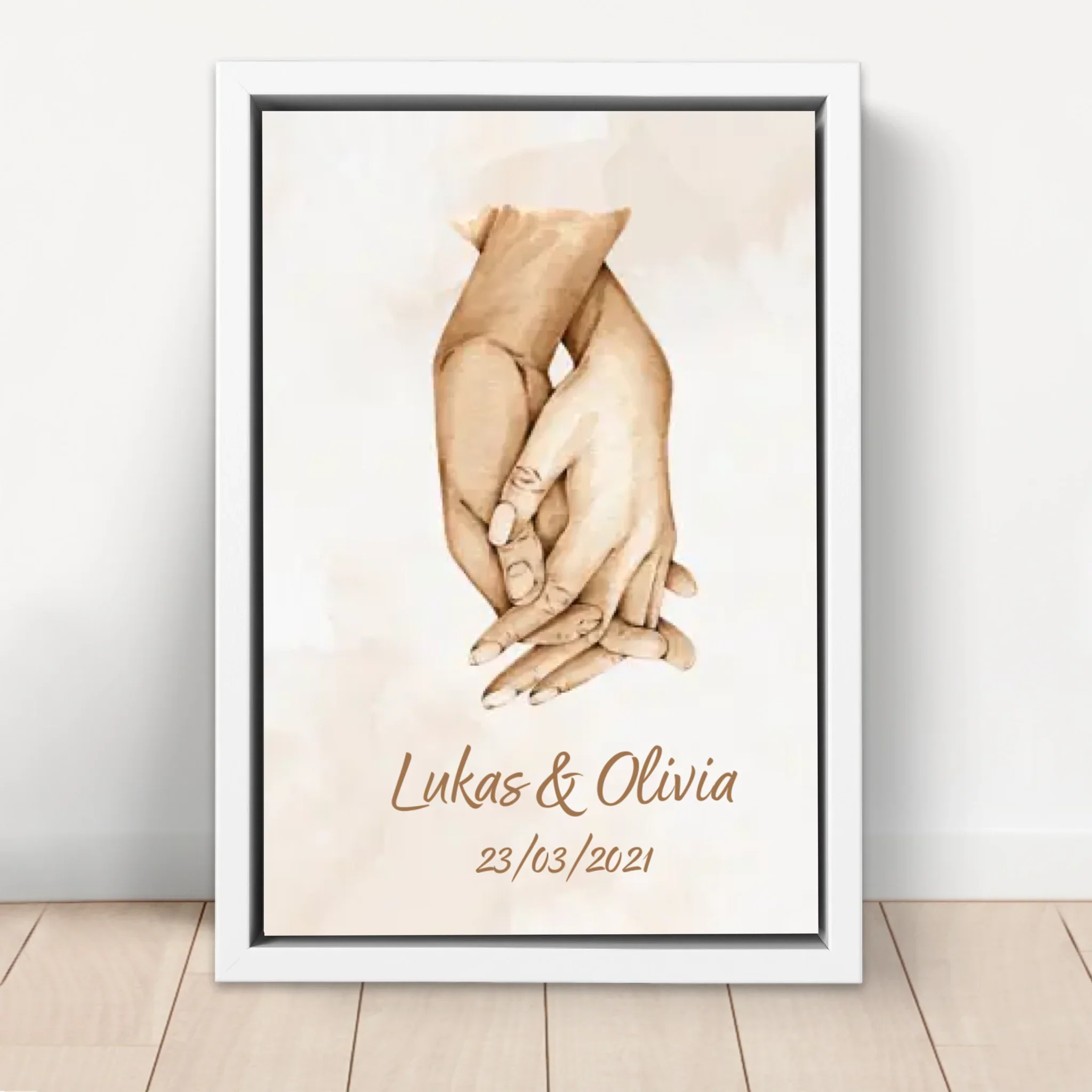 Toile personnalisée “Main dans la main” - Image 6