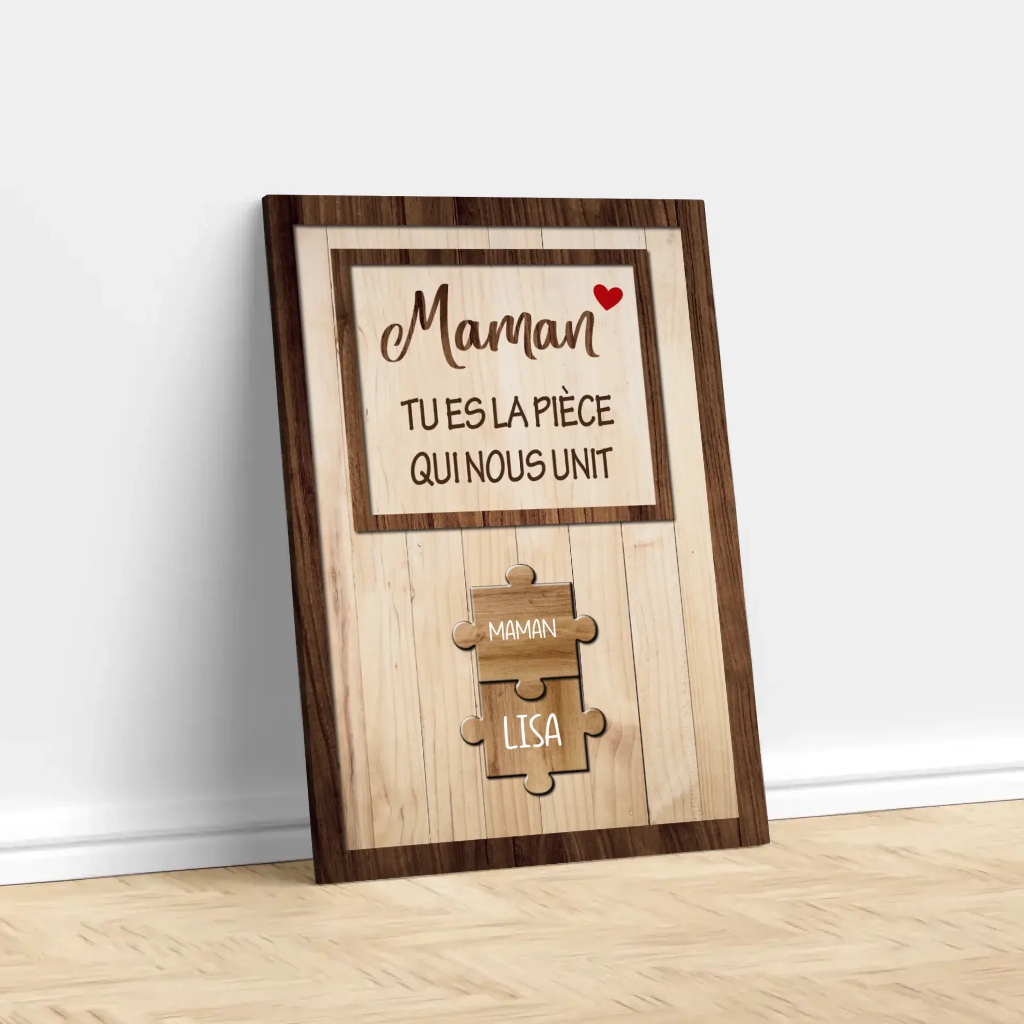Toile personnalisée "Maman nous tient ensemble" - Image 3
