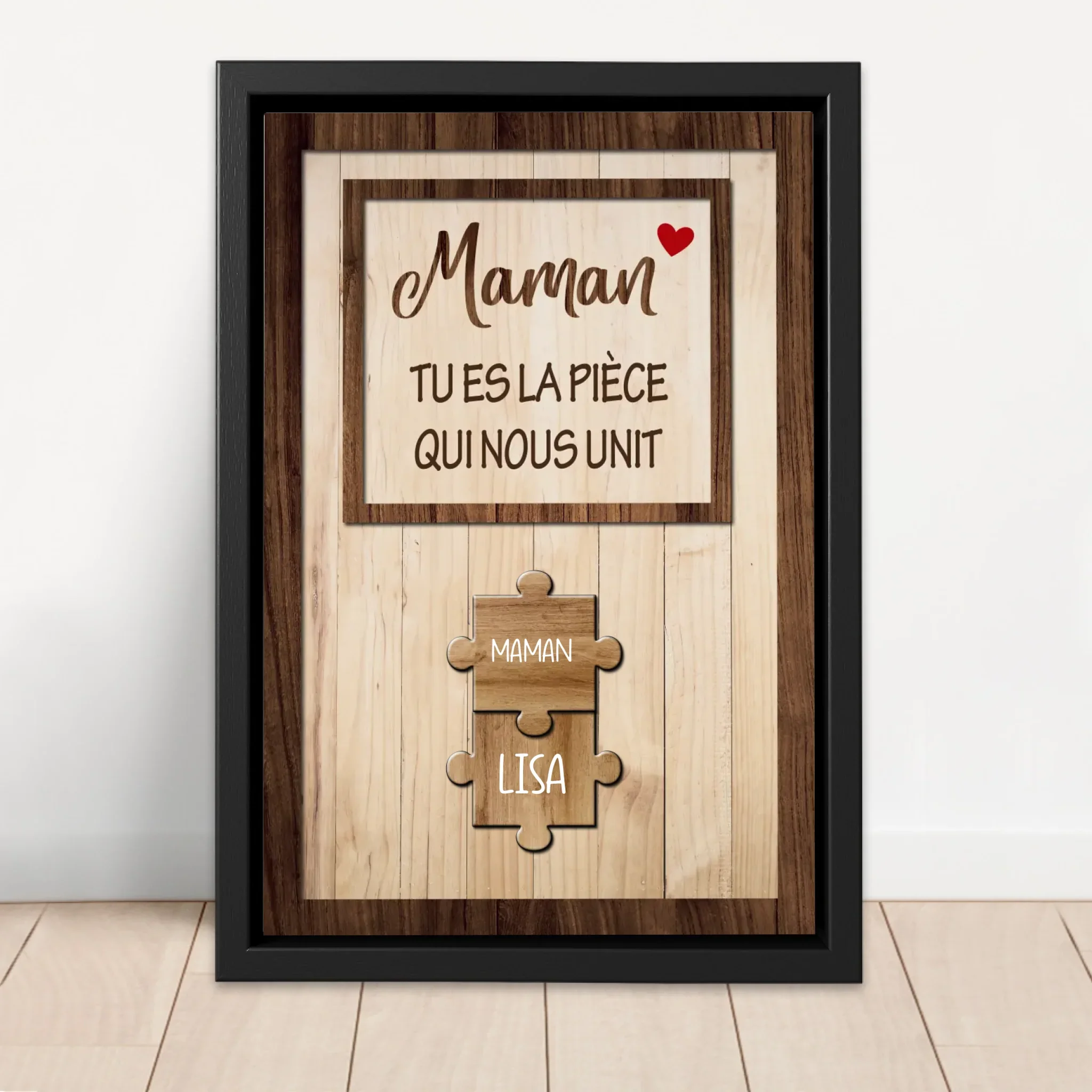 Toile personnalisée "Maman nous tient ensemble" - Image 4