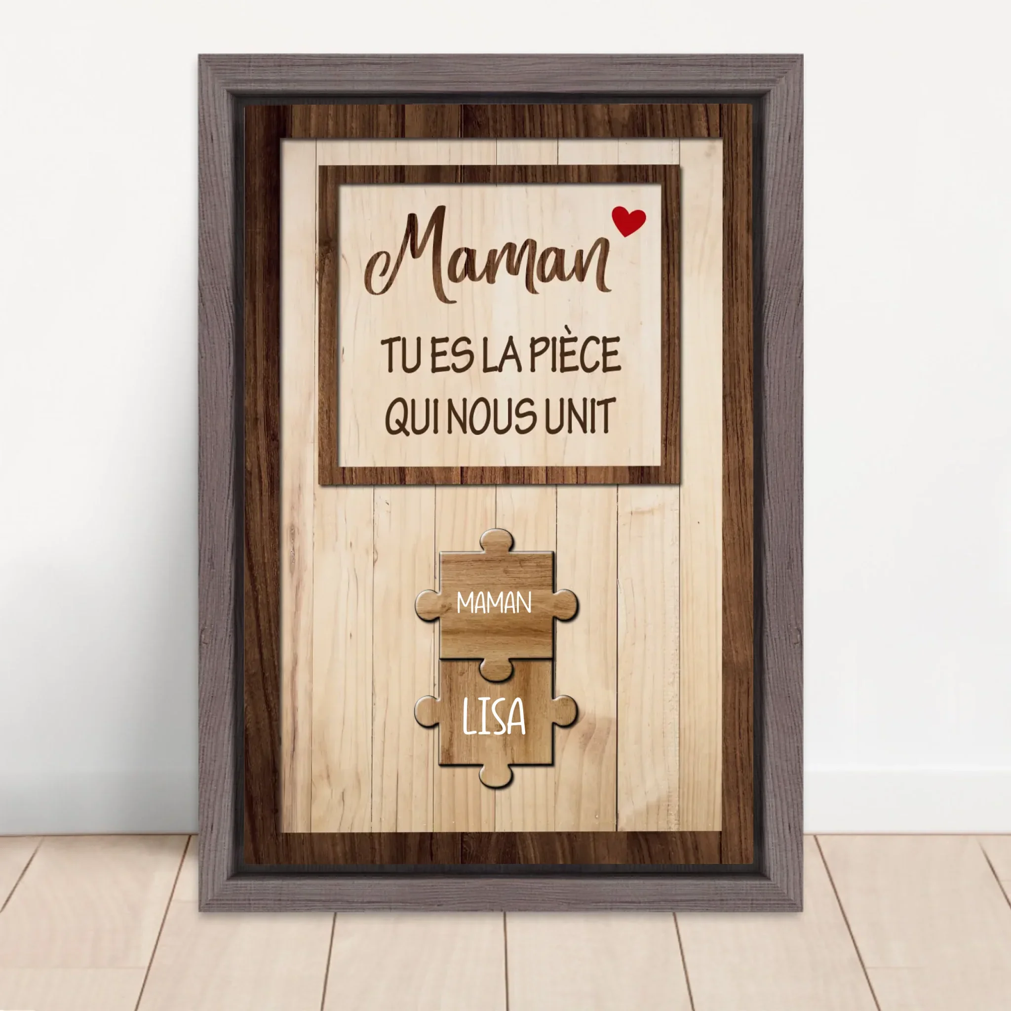Toile personnalisée "Maman nous tient ensemble" - Image 5