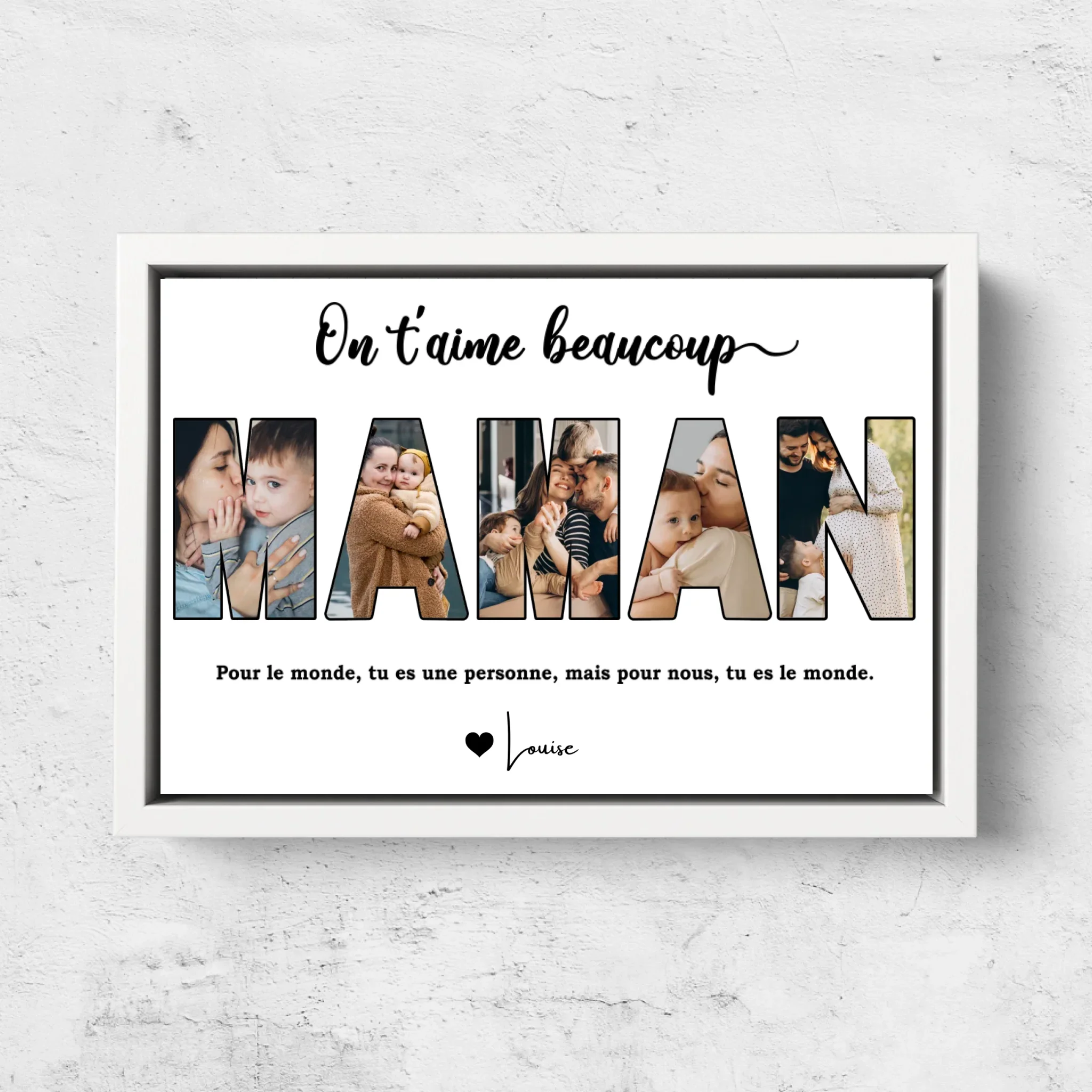 Toile personnalisée “Maman, on t'aime” - Image 7