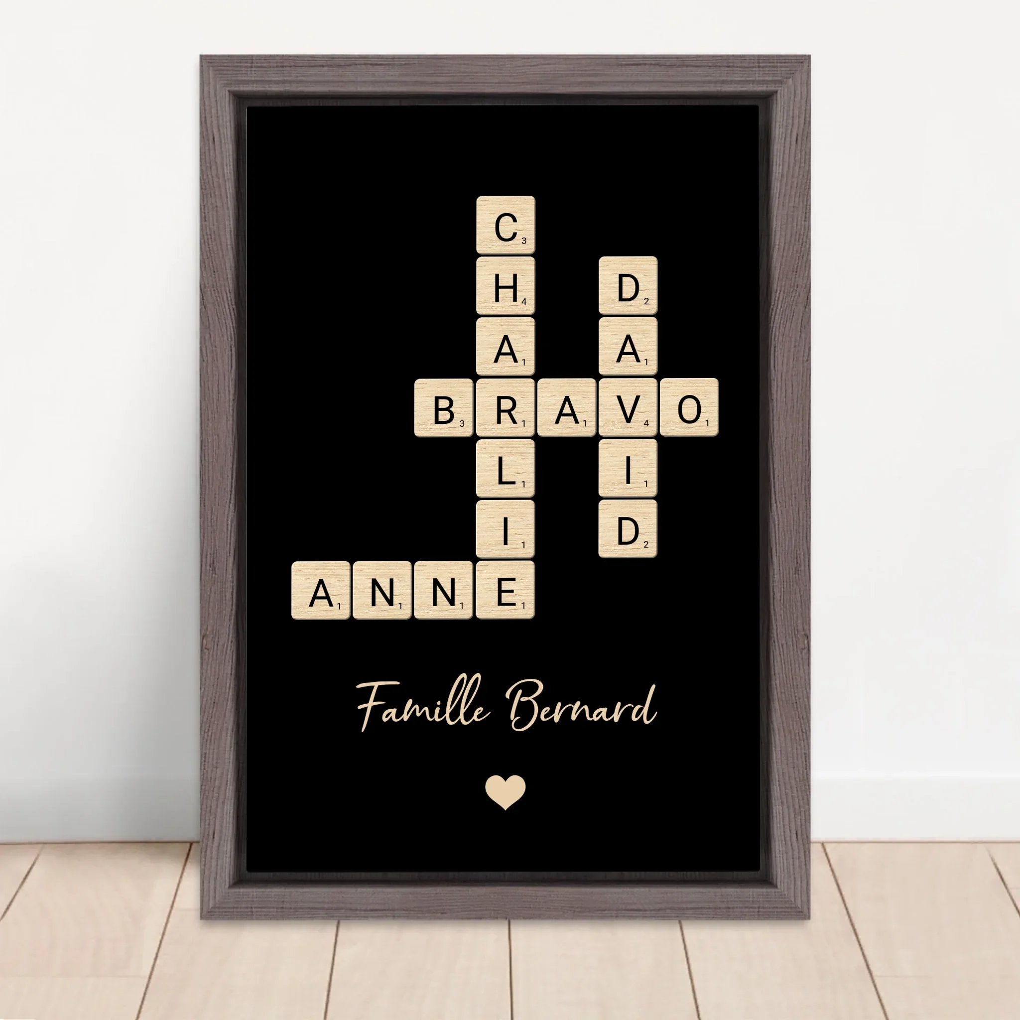 Toile personnalisée “Mots croisés en famille” - Image 5