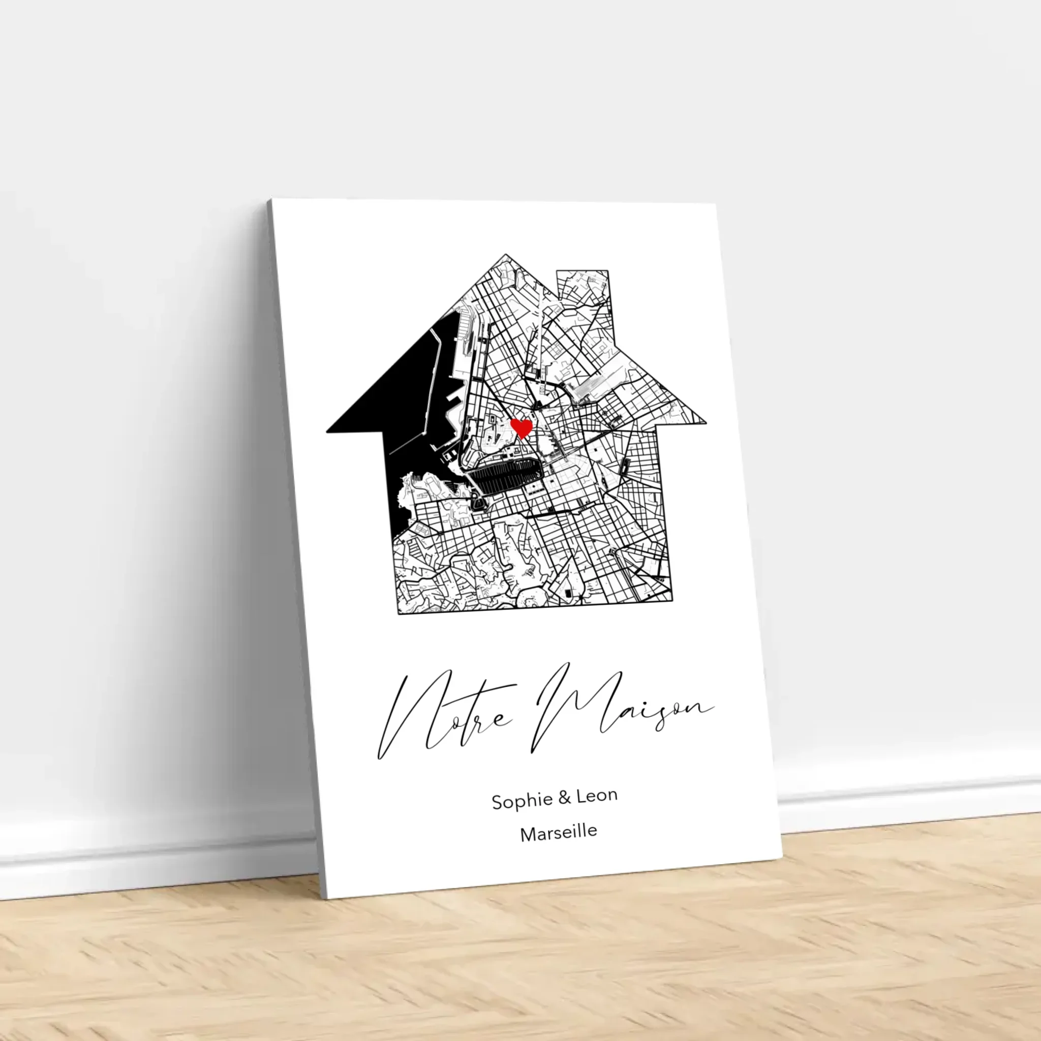 Toile personnalisée “Notre maison” - Image 3