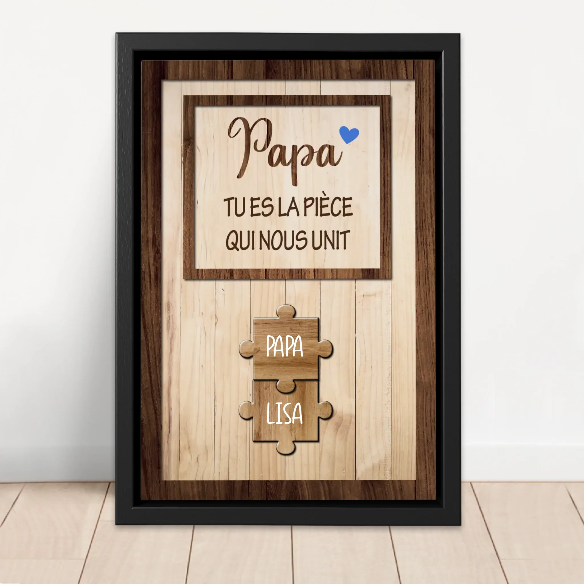 Toile personnalisée "Papa nous tient ensemble" - Image 4