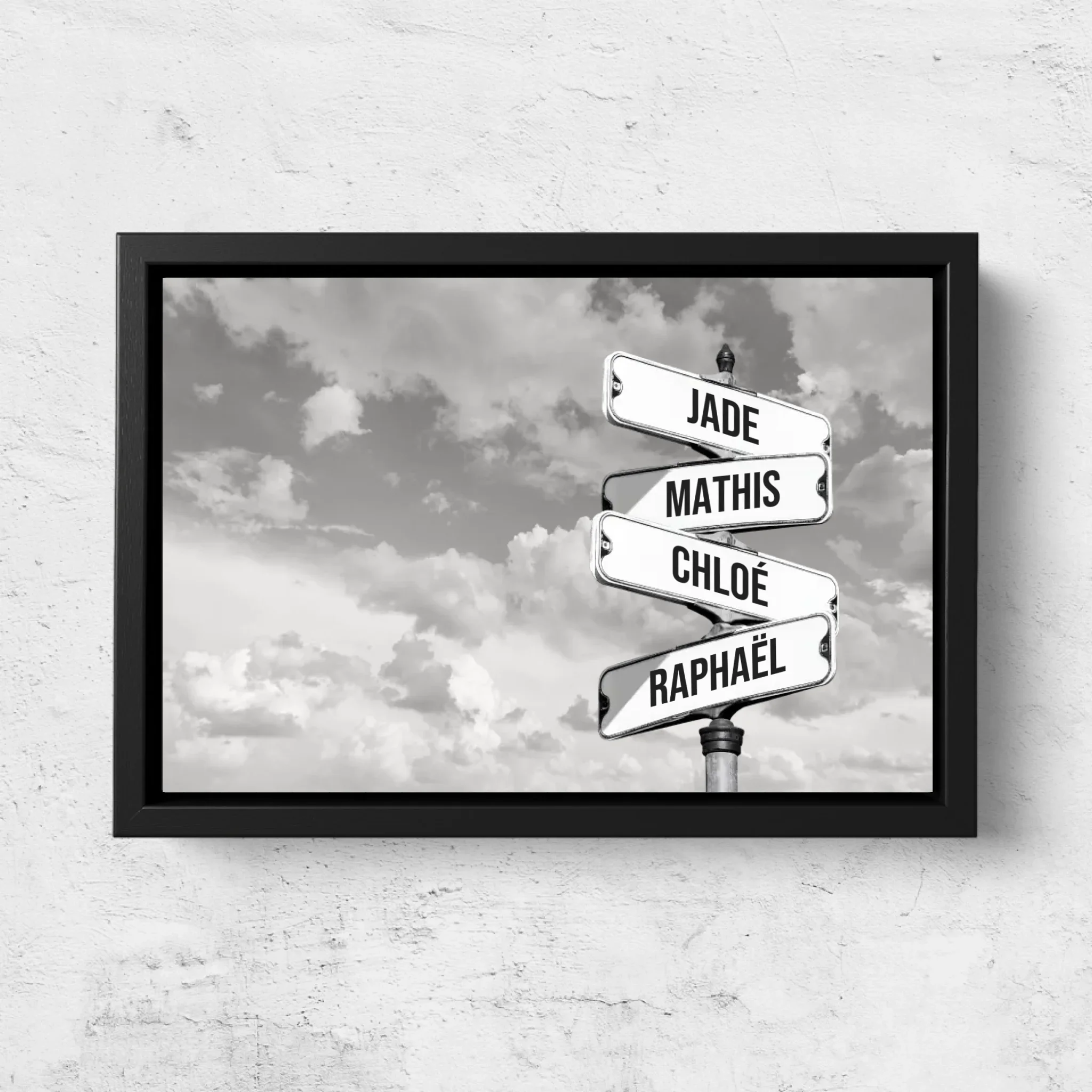 Toile personnalisée “Plaque de rue vintage pour les familles - Horizontal” - Image 5