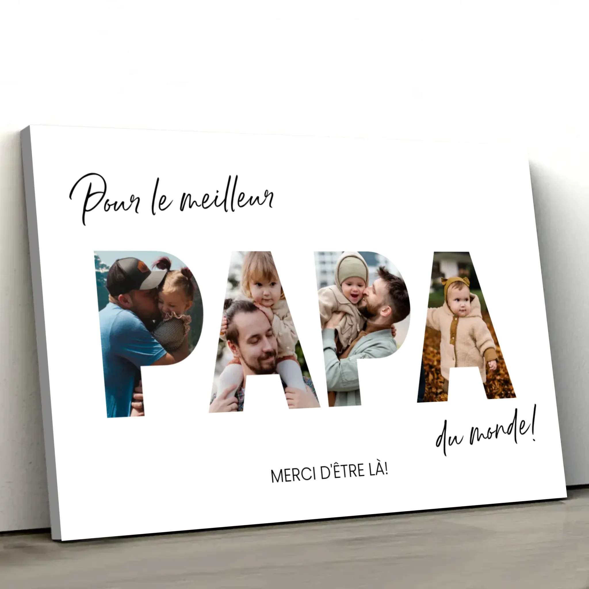 Toile personnalisée " Pour le meilleur papa du monde" - Image 4