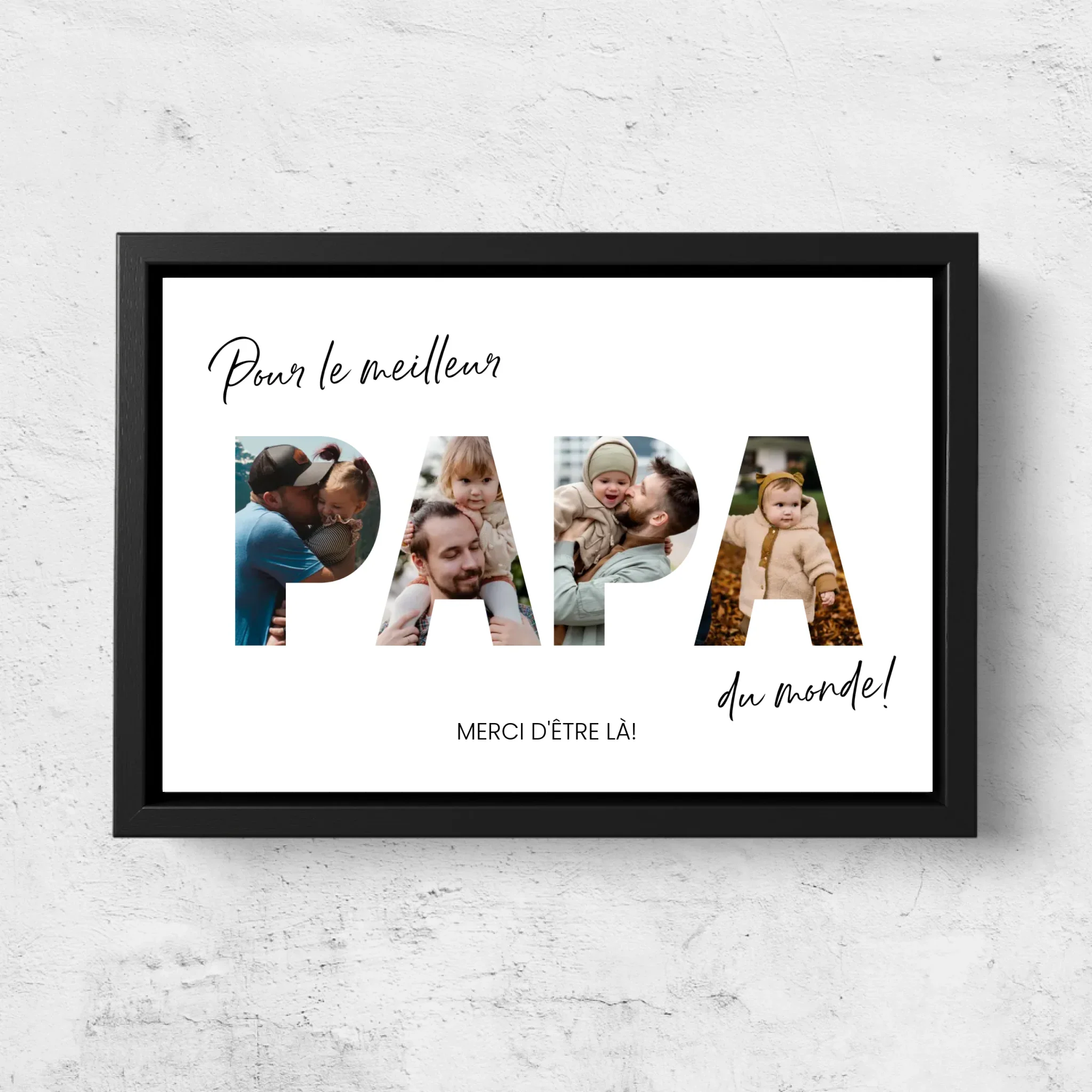 Toile personnalisée " Pour le meilleur papa du monde" - Image 6