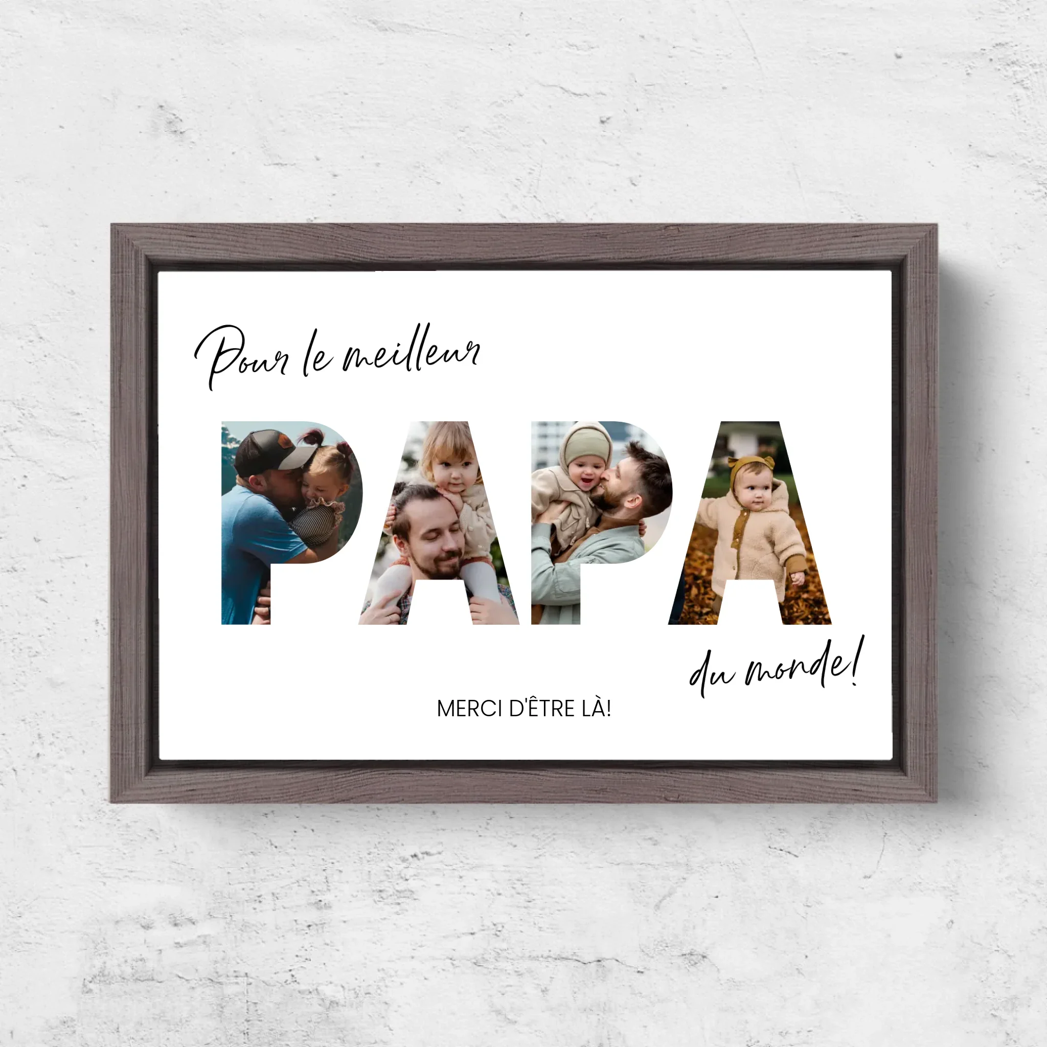 Toile personnalisée " Pour le meilleur papa du monde" - Image 7