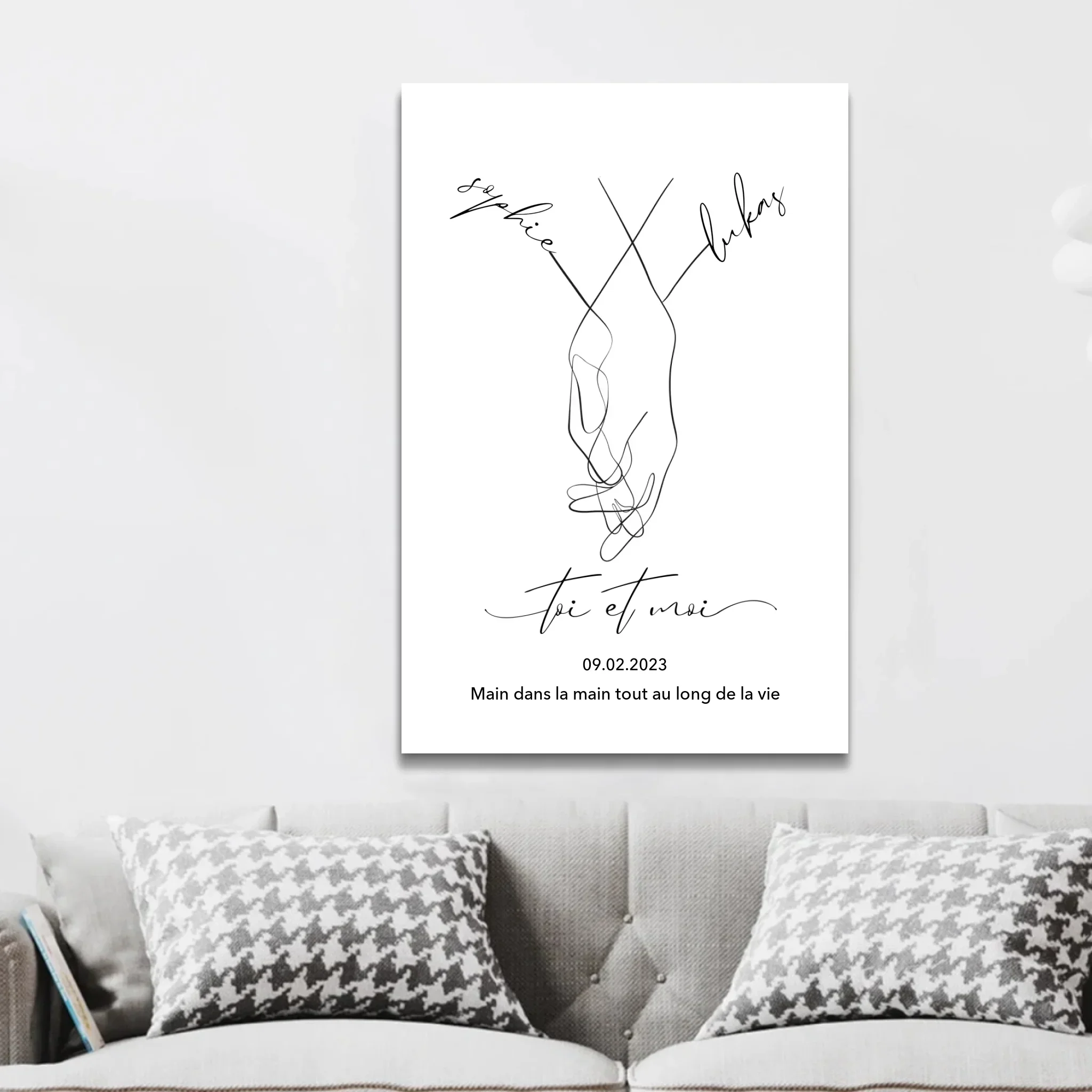 Toile personnalisée “Toi et moi” - Image 2