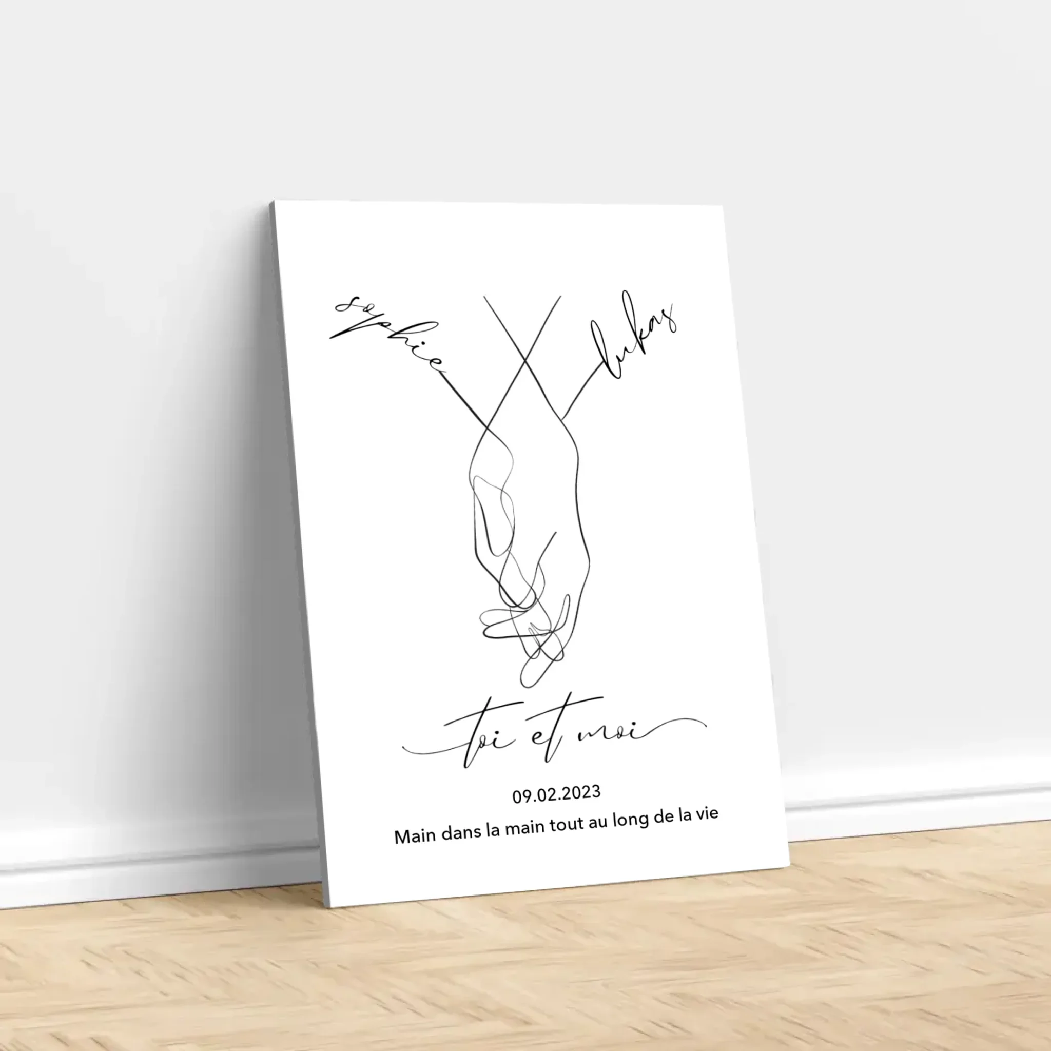 Toile personnalisée “Toi et moi” - Image 3